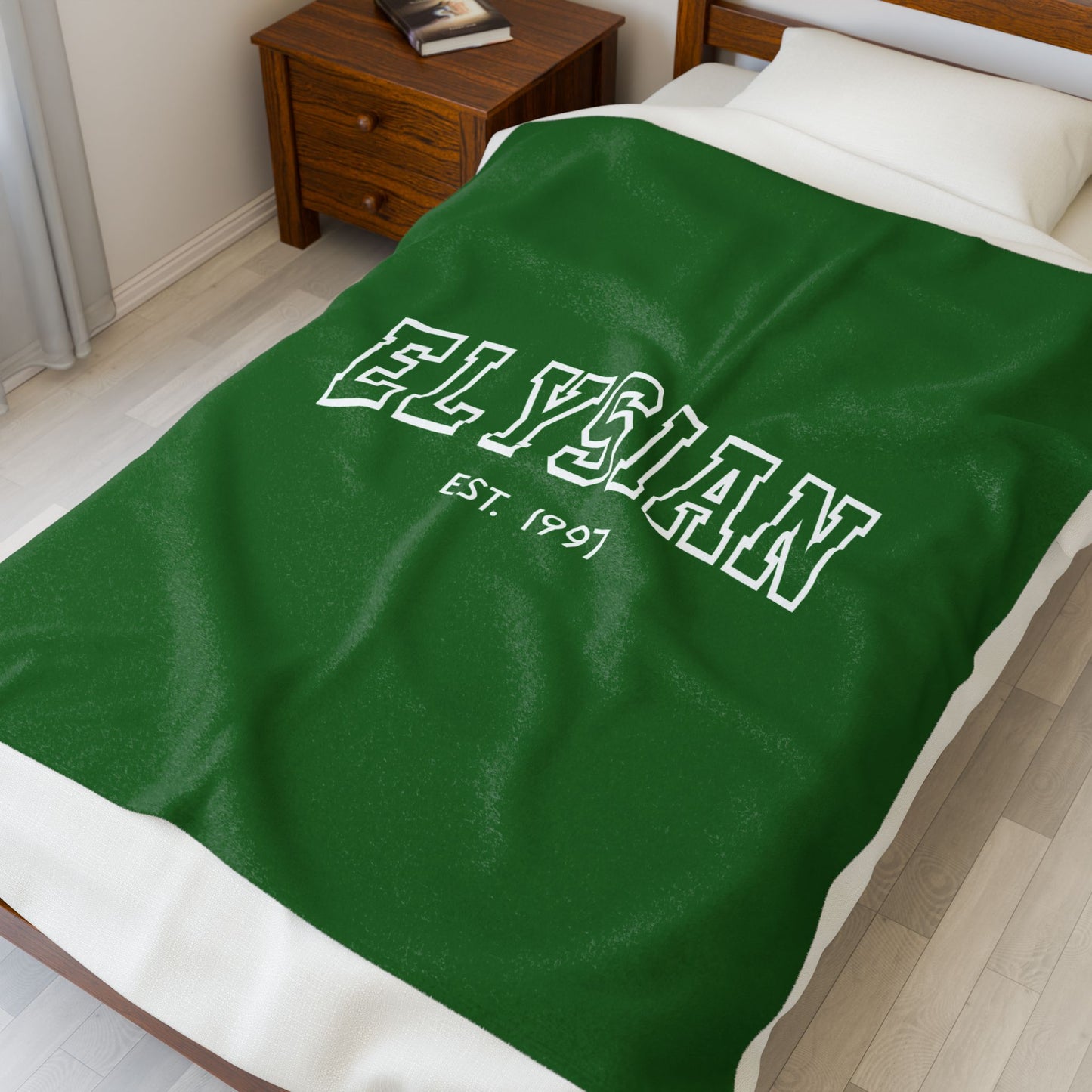 Elysian Velveteen Plush Blanket — Cozy College-Style