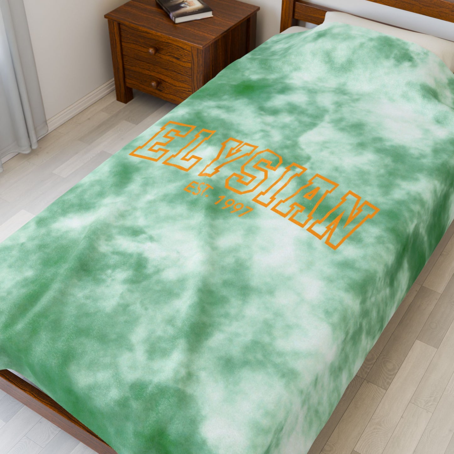 Tie Dye Elysian Velveteen Plush Blanket