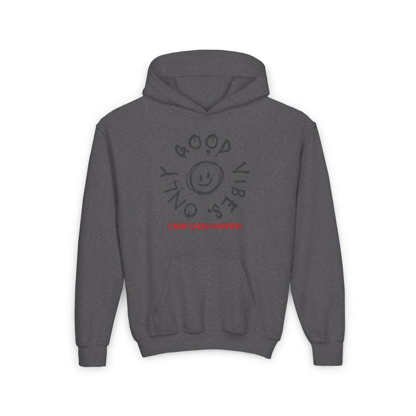 Good Vibes Graffiti Custom Youth Hooded Sweatshirt