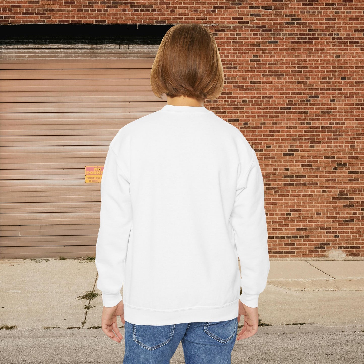Sun's Out, Tongue's Out Custom Youth Crewneck Sweatshirt