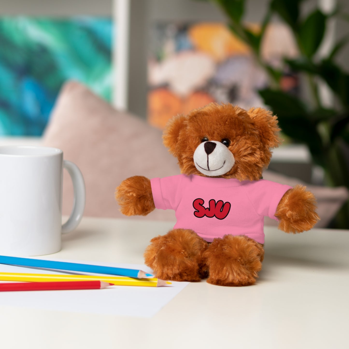 Personalized Stuffed Animal with Custom Name or Logo | Custom Camp, School or Team Mascot