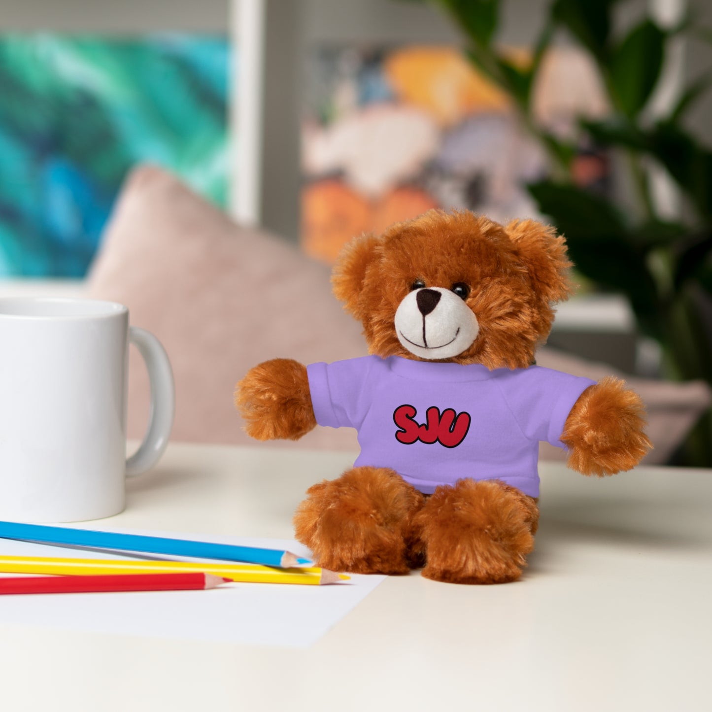 Personalized Stuffed Animal with Custom Name or Logo | Custom Camp, School or Team Mascot