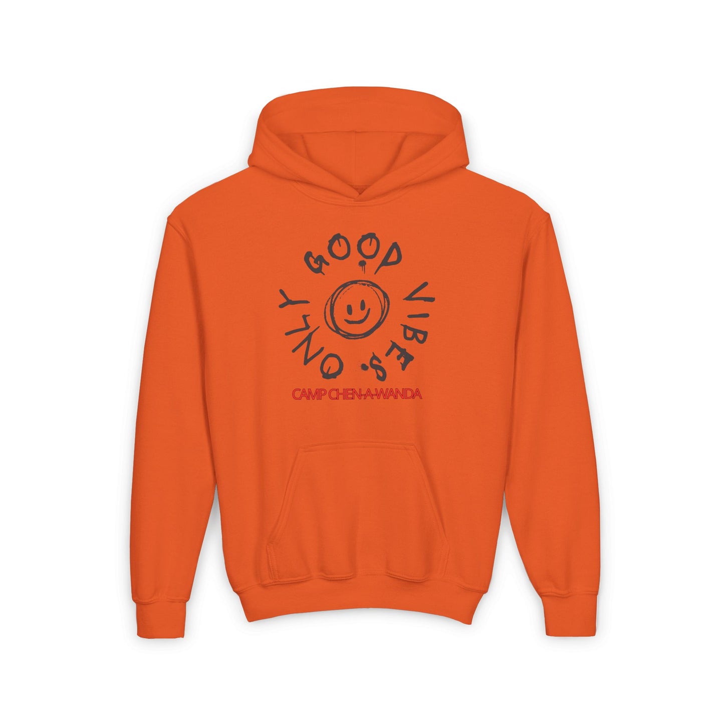Good Vibes Graffiti Custom Youth Hooded Sweatshirt