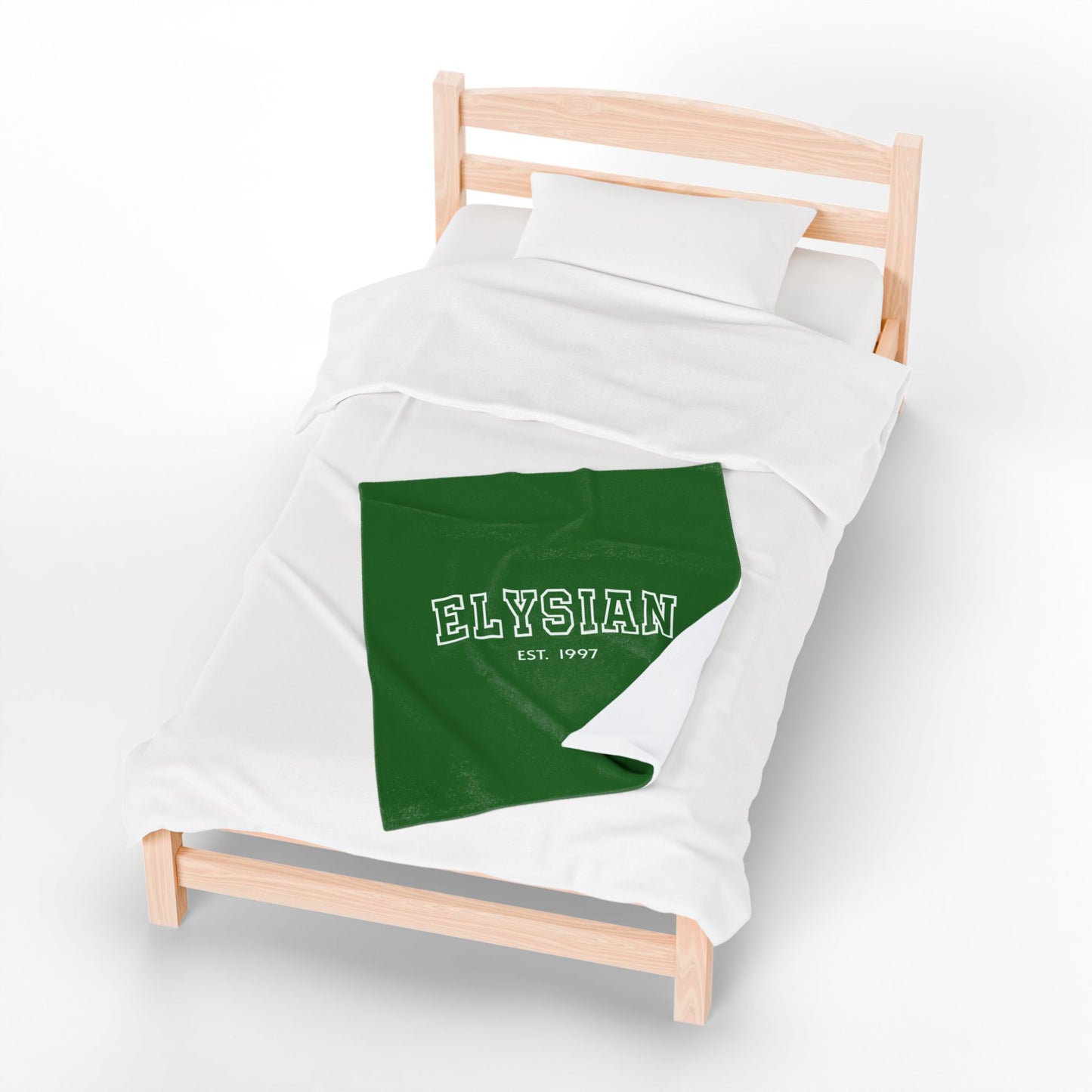 Elysian Velveteen Plush Blanket — Cozy College-Style
