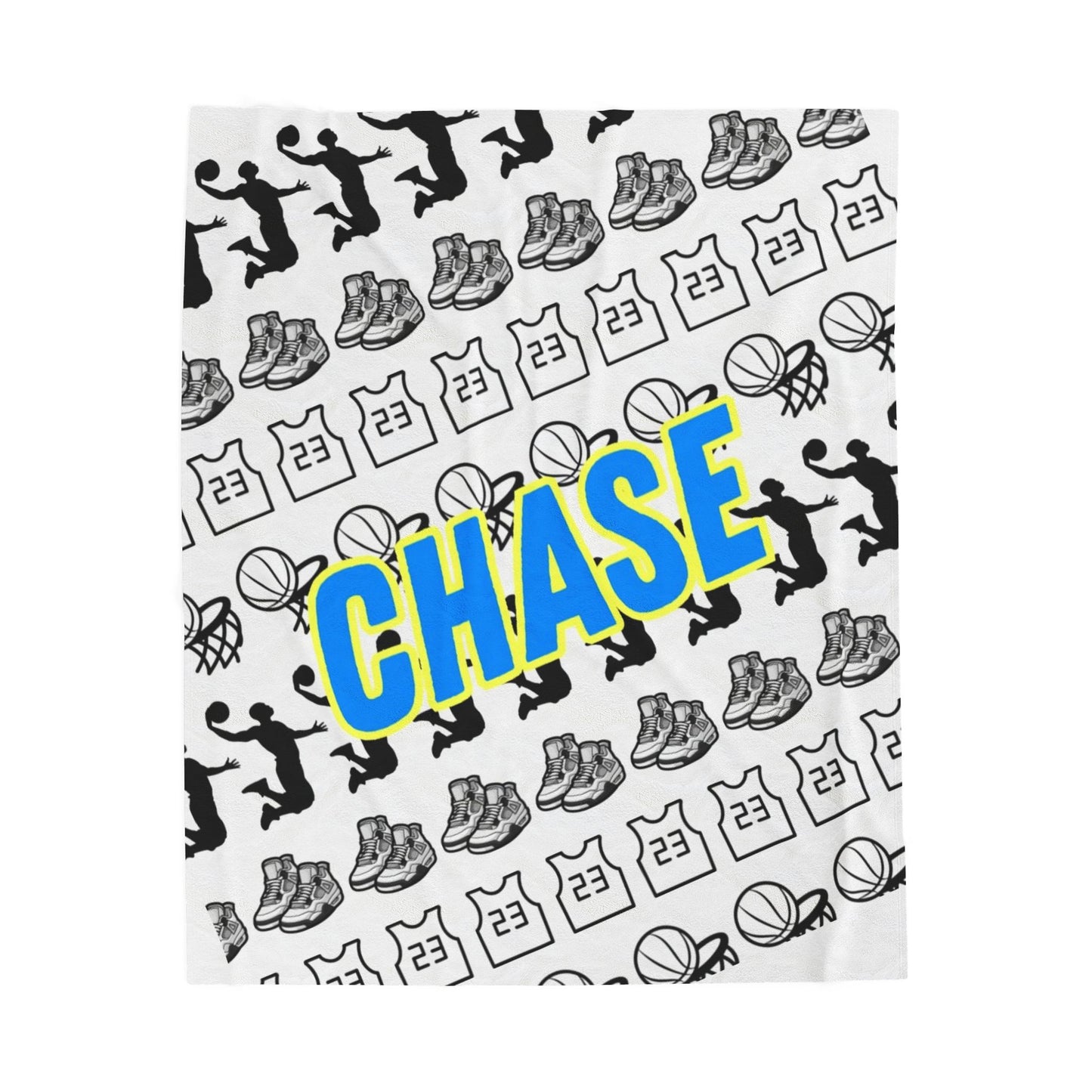 Basketball Plush Blanket - Personalized - 3 Sizes