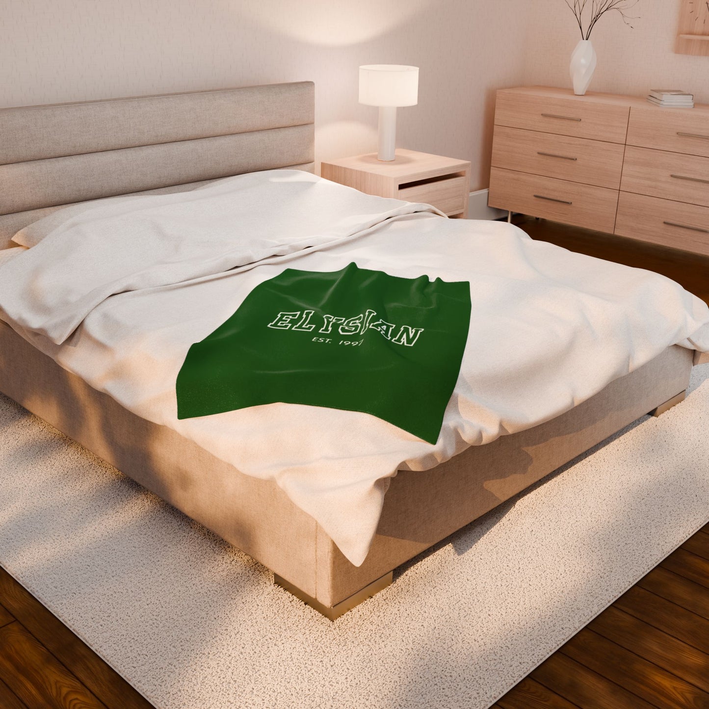 Elysian Velveteen Plush Blanket — Cozy College-Style
