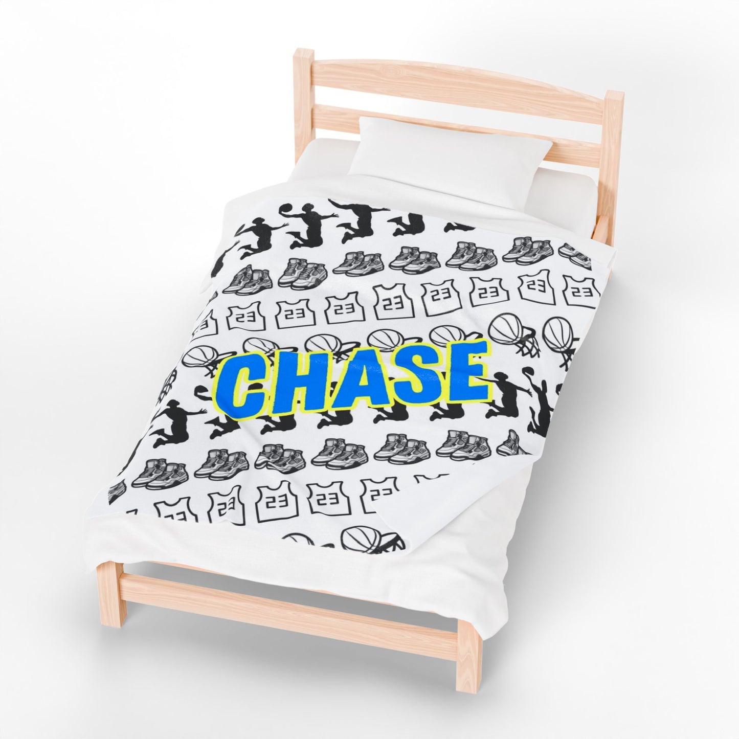 Basketball Plush Blanket - Personalized - 3 Sizes