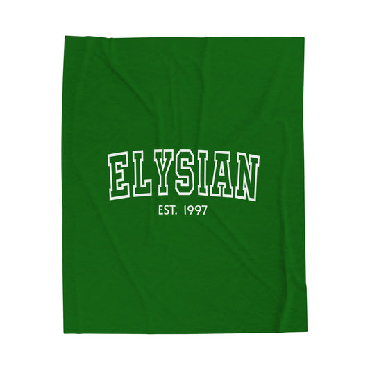 Elysian Velveteen Plush Blanket — Cozy College-Style
