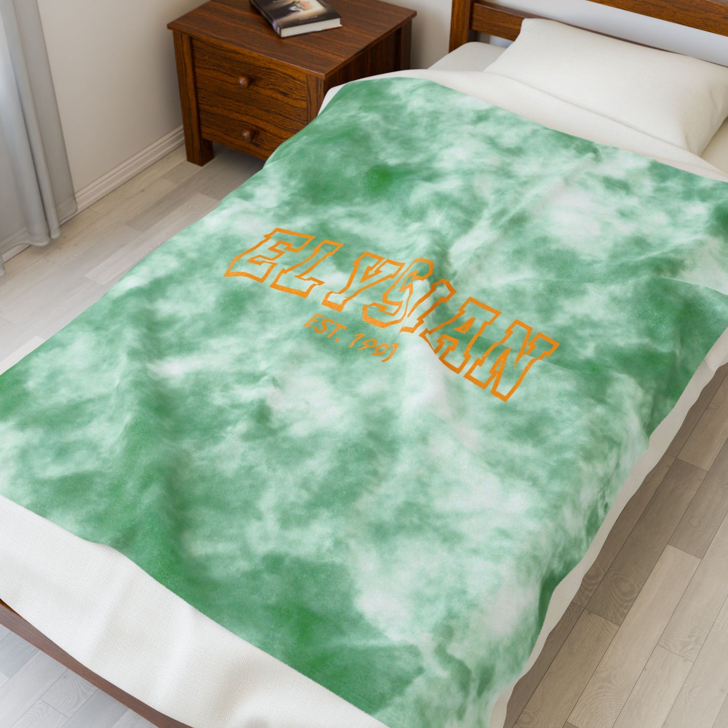 Tie Dye Elysian Velveteen Plush Blanket