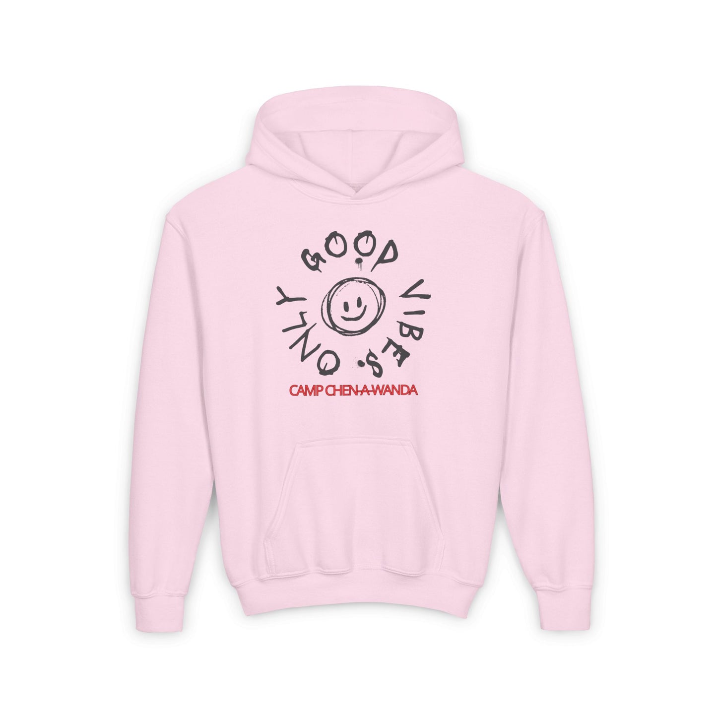 Good Vibes Graffiti Custom Youth Hooded Sweatshirt