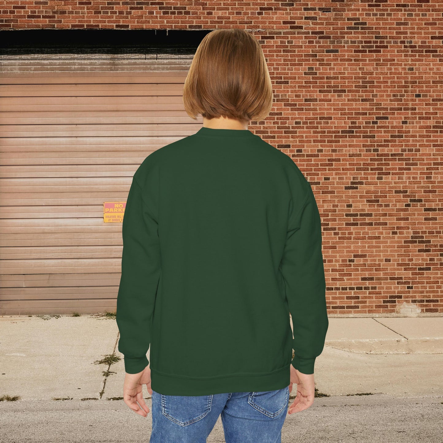 Sun's Out, Tongue's Out Custom Youth Crewneck Sweatshirt