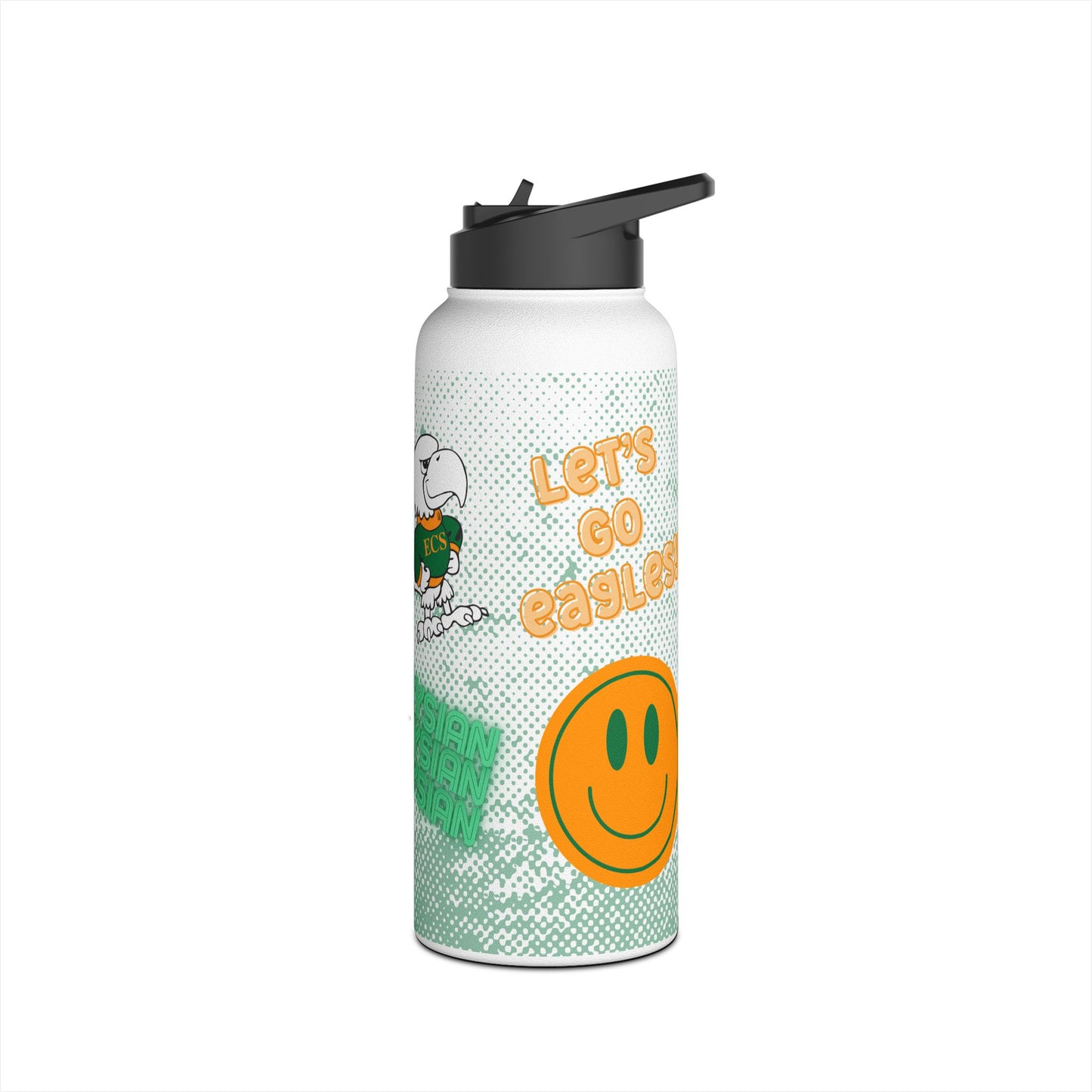 Smiley Face Stainless Steel Water Bottle