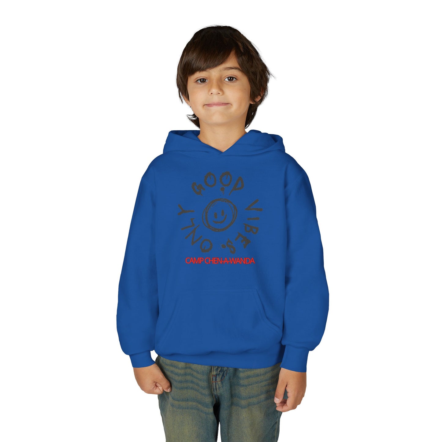 Good Vibes Graffiti Custom Youth Hooded Sweatshirt