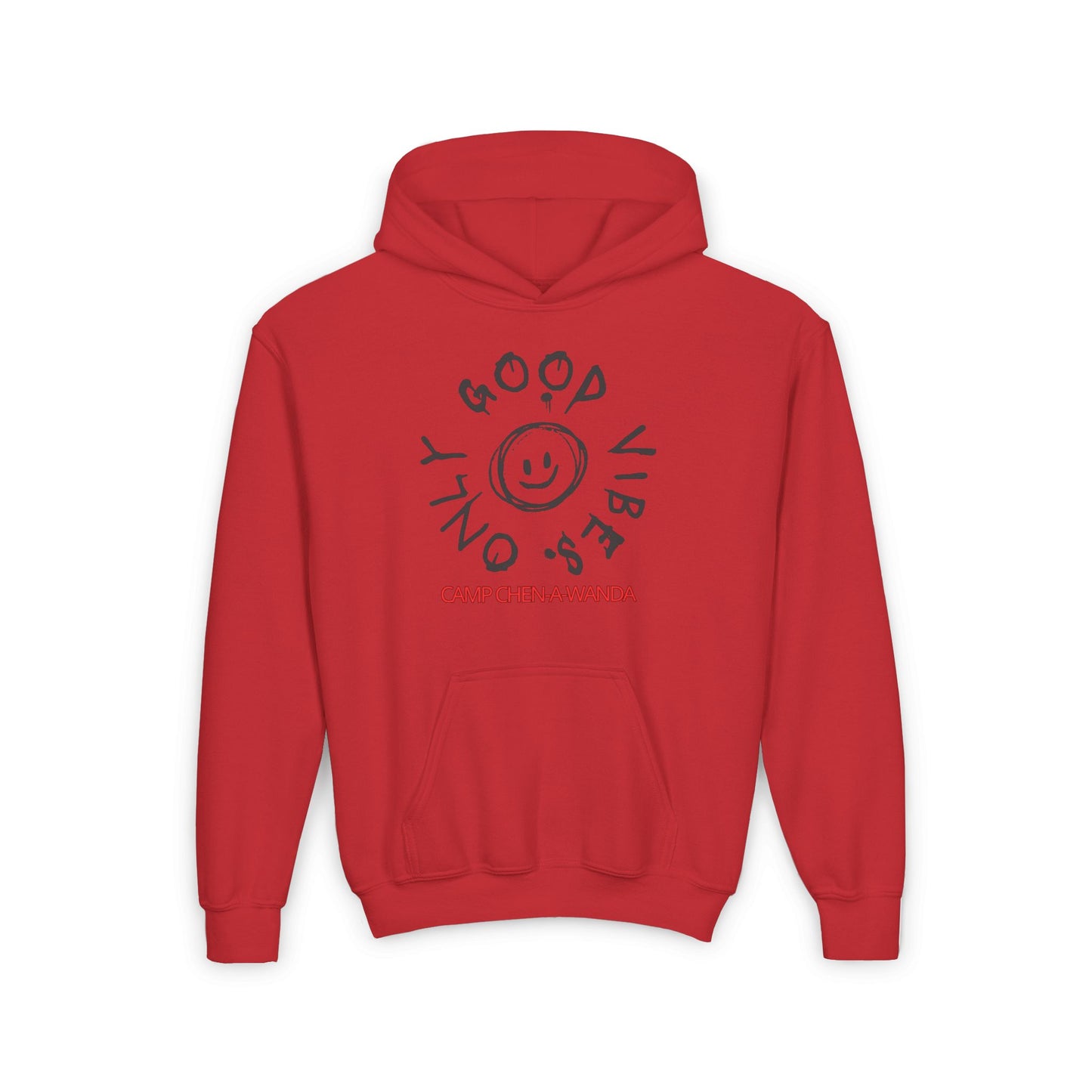 Good Vibes Graffiti Custom Youth Hooded Sweatshirt