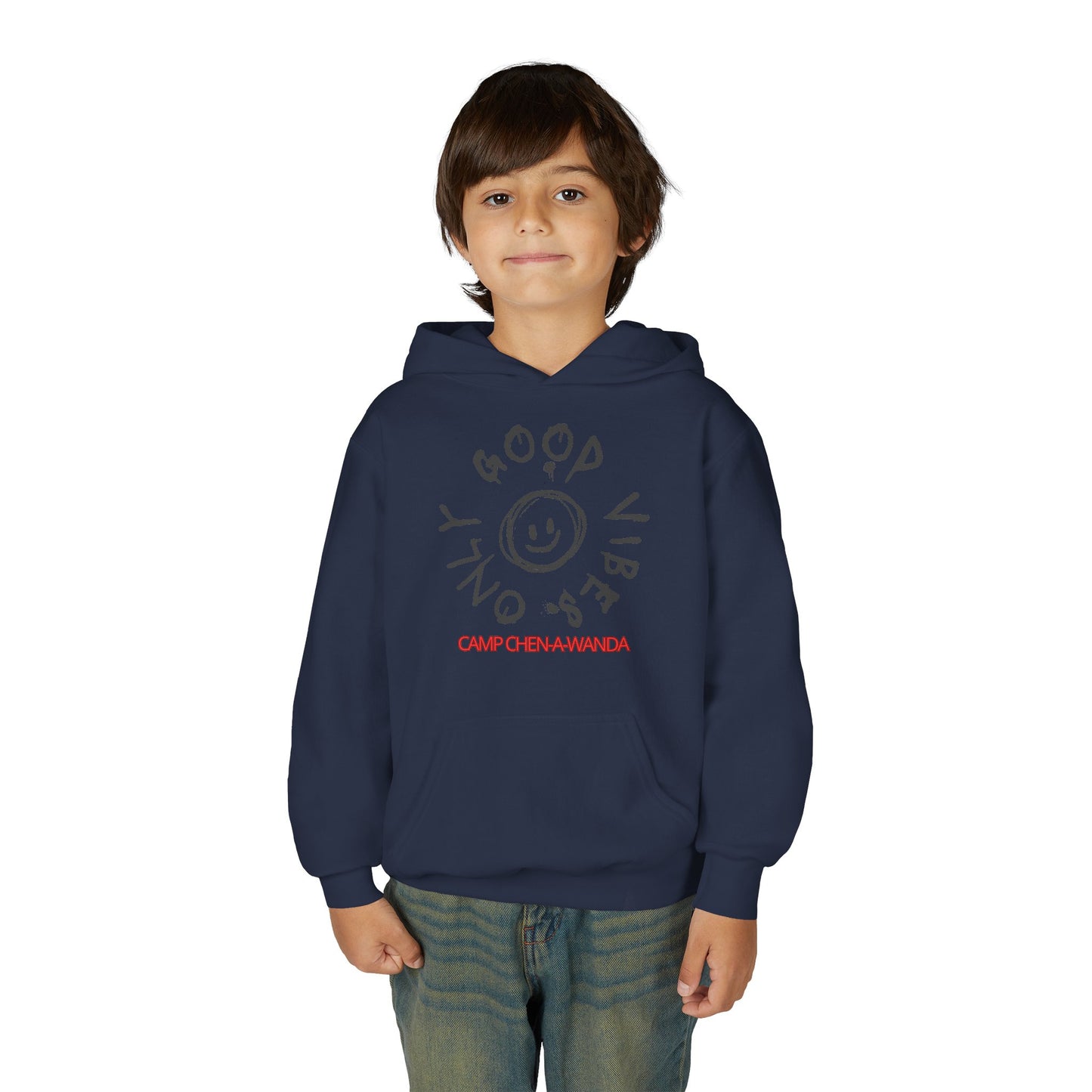 Good Vibes Graffiti Custom Youth Hooded Sweatshirt