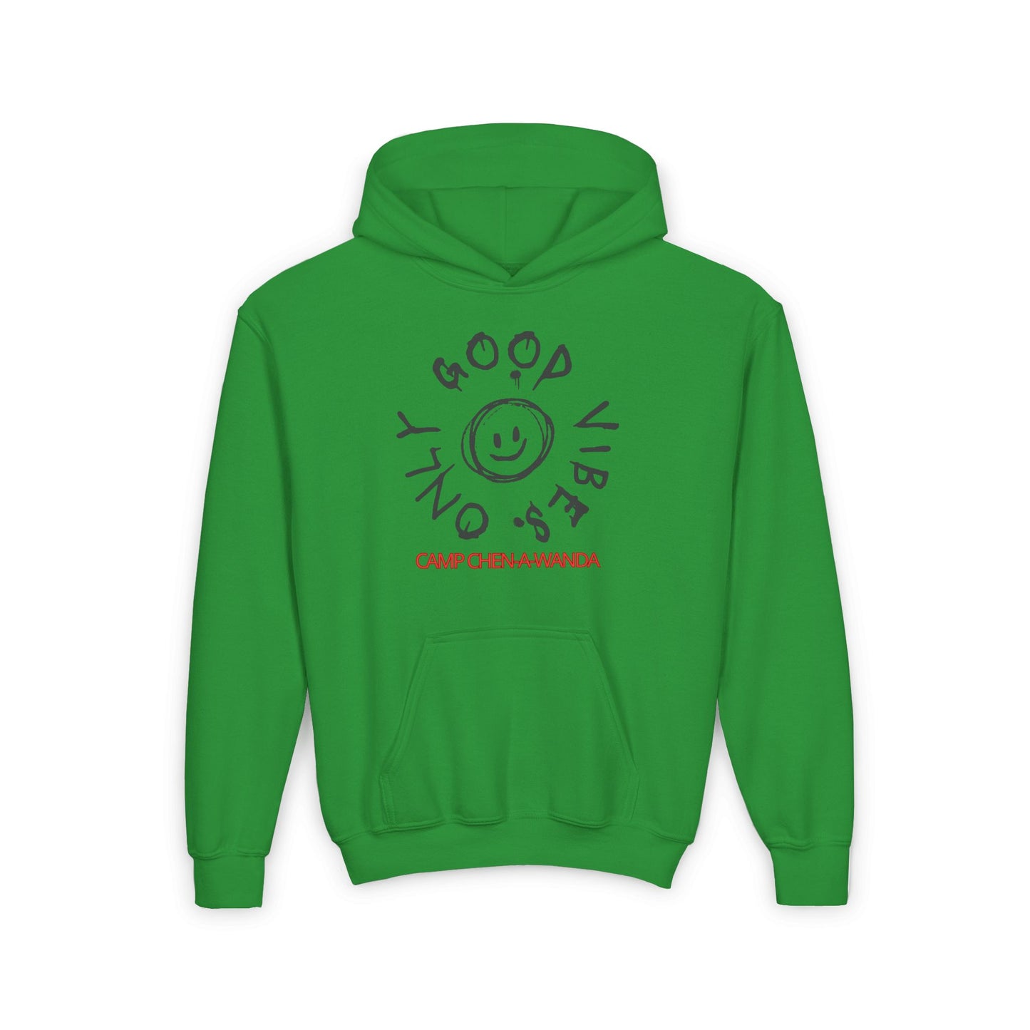 Good Vibes Graffiti Custom Youth Hooded Sweatshirt