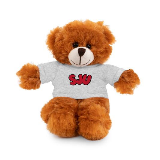 Stuffed Animal Gift with Tee, Personalized Bear, Cute Plush Toy, Kids Gift, Comfortable Cuddle Buddy, SJU Tee Bear