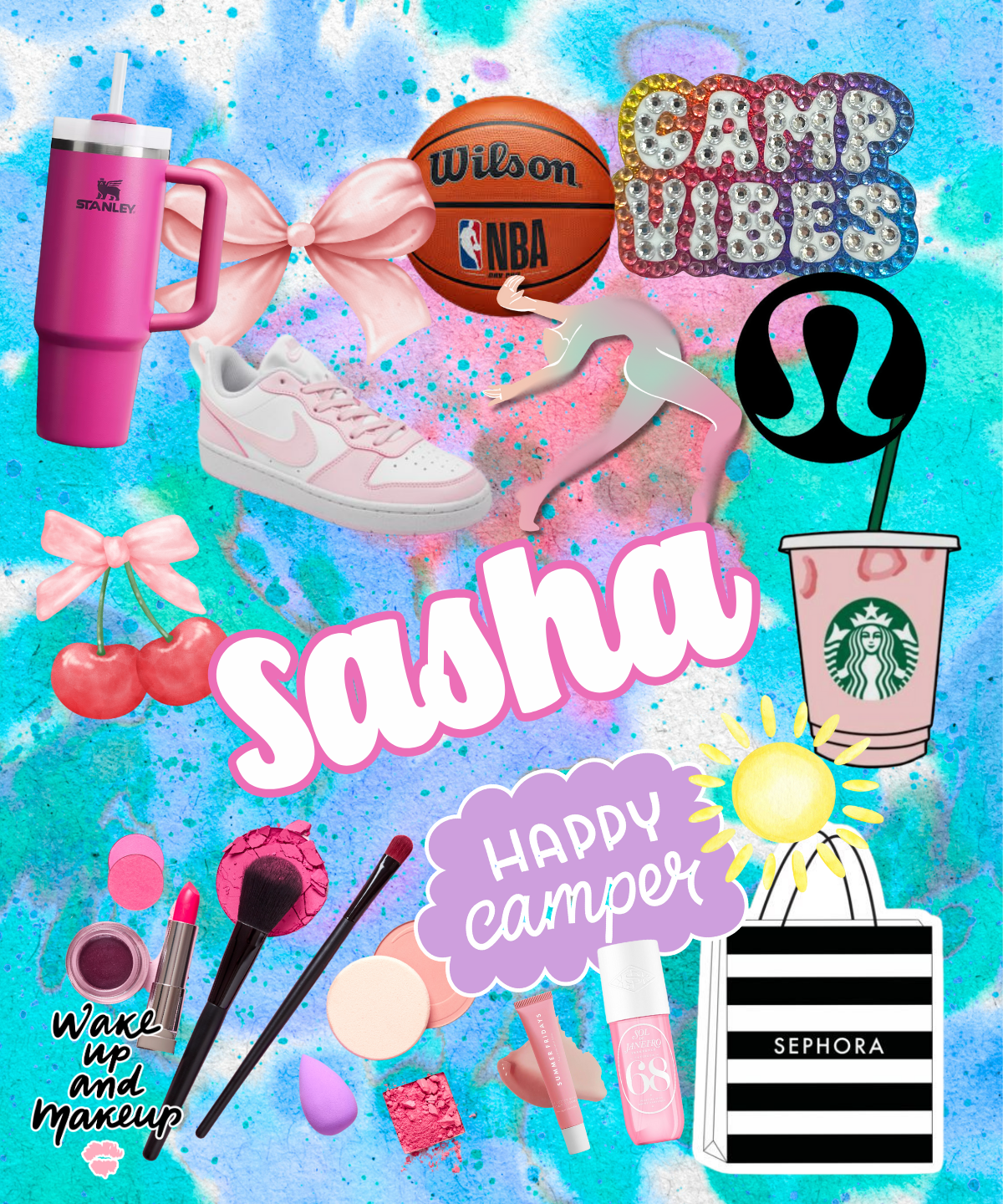 Favorite Things Personalized Blanket – Custom Collage with Photos, Hobbies, and Name