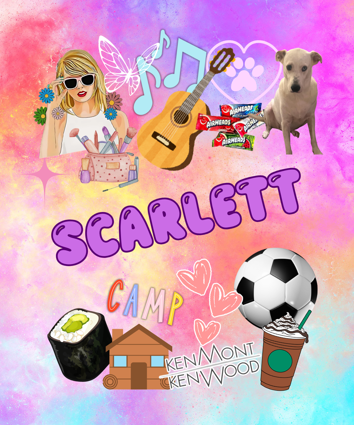 Favorite Things Personalized Blanket – Custom Collage with Photos, Hobbies, and Name